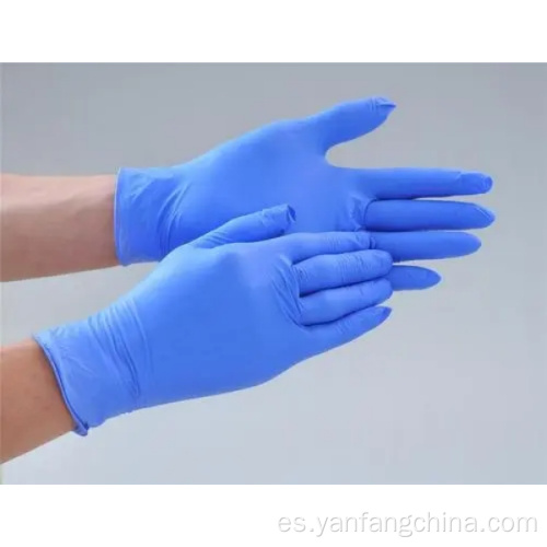 Guantes de mano de nitrilo de goma sin látex de seguridad